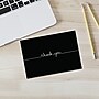 Great Papers Grace Matte Personal Thank You Notecards, Black, 50/Pack (2015072)~#|#~sp127617096_sc7