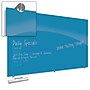Best-Rite Visionary Colors Magnetic Glass Dry Erase Whiteboard 47.24" x 94.49" Blue (83846-Blue)~#|#~sp12794150_sc7