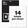 Avery PermaTrack Destructible Laser Asset Tags, 1-1/4" x 2-3/4", White, 14 Labels/Sheet, 8 Sheets/Pack (60537)~#|#~sp128639636_sc7
