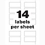 Avery PermaTrack Destructible Laser Asset Tags, 1-1/4" x 2-3/4", White, 14 Labels/Sheet, 8 Sheets/Pack (60537)~#|#~sp128639640_sc7