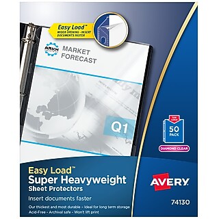Heavyweight Sheet Protector, 8.5" x 11", Clear, 25/Pack (76001
