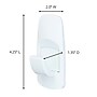 Command Jumbo Hook, 7.5 lb., White, 1 Hook, 2 Strips/Pack (17004-RR)~#|#~sp129292093_sc7