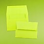 JAM Paper A2 Colored Invitation Envelopes, 4 3/8" x 5 3/4", Ultra Lime Green, Bulk 1000/Carton (WDBH610B)~#|#~sp129636590_sc7