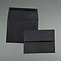 JAM Paper A2 Invitation Envelopes, 4.375 x 5.75, Black Linen, 50/Pack (64345I)~#|#~sp129636688_sc7