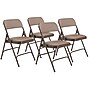 NPS 2200 Series Premium Fabric Padded Folding Chair, Russet Walnut, 4/Pack (2207/4)~#|#~sp130557472_sc7