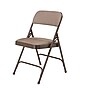 NPS 2200 Series Premium Fabric Padded Folding Chair, Russet Walnut, 4/Pack (2207/4)~#|#~sp130557484_sc7