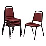 NPS 9100 Series Vinyl Stacking Chair, Pleasant Burgundy/Black, 4/Pack (9108-B/4)~#|#~sp130557638_sc7