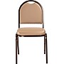 NPS 9200 Series Dome-Back Vinyl Padded Stack Chair, French Beige/Mocha (9201-M)~#|#~sp130557697_sc7