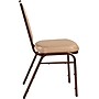 NPS 9200 Series Dome-Back Vinyl Padded Stack Chair, French Beige/Mocha (9201-M)~#|#~sp130557698_sc7
