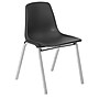 NPS 8100 Series Poly Shell Stack Chair, Black/Chrome (8110)~#|#~sp130557938_sc7