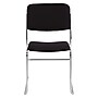 National Public Seating 8600 Series Fabric Padded Stacking Chair, Ebony Black/Chrome, 20/Pack (8660/20)~#|#~sp130564329_sc7