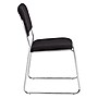 National Public Seating 8600 Series Fabric Padded Stacking Chair, Ebony Black/Chrome, 20/Pack (8660/20)~#|#~sp130564330_sc7