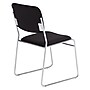 National Public Seating 8600 Series Fabric Padded Stacking Chair, Ebony Black/Chrome, 20/Pack (8660/20)~#|#~sp130564331_sc7