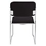 National Public Seating 8600 Series Fabric Padded Stacking Chair, Ebony Black/Chrome, 20/Pack (8660/20)~#|#~sp130564332_sc7