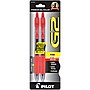 Pilot G2 Retractable Gel Pens, Fine Point, Red Ink, 2/Pack (31033)~#|#~sp130856255_sc7