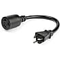 StarTech 1 ft. Power Adapter Cord, 1-Outlet, 12 AWG, Black (PAC520PLR1)~#|#~sp131140288_sc7