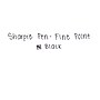 Sharpie Felt Pens, Fine Point, 0.4mm, Black Ink, 4/Pack (1742661)~#|#~sp131140663_sc7