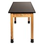 National Public Seating Wood Science Table, Chemical Resistant Series, 30" x 72", Black/Ashwood (SLT1-3072C)~#|#~sp131227034_sc7