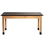 National Public Seating Wood Science Table, Chemical Resistant Series, 30" x 72", Black/Ashwood (SLT1-3072C)~#|#~sp131227271_sc7