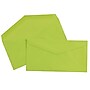 JAM Paper Monarch Open End Invitation Envelope, 3 7/8" x 7 1/2", Brite Hue Ultra Lime, 50/Pack (34097579I)~#|#~sp131391064_sc7