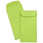 JAM Paper #7 Coin Business Colored Envelopes, 3.5 x 6.5, Ultra Lime Green, Bulk 500/Box (1526752H)~#|#~sp131391124_sc7