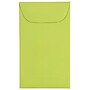 JAM Paper #3 Coin Business Colored Envelopes, 2.5" x 4.25", Ultra Lime Green, Bulk 1000/Carton (356730536C)~#|#~sp131391262_sc7