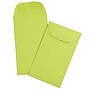 JAM Paper #3 Coin Business Colored Envelopes, 2.5" x 4.25", Ultra Lime Green, Bulk 1000/Carton (356730536C)~#|#~sp131391266_sc7