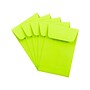 JAM Paper #1 Coin Business Colored Envelopes, 2.25 x 3.5, Ultra Lime Green, 50/Pack (352827826I)~#|#~sp132864624_sc7