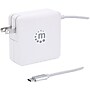 Manhattan Power Delivery Wall Charger with Built-in USB-C Cable, 60-Watts, White, (180245)~#|#~sp132865642_sc7