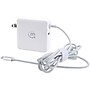 Manhattan Power Delivery Wall Charger with Built-in USB-C Cable, 60-Watts, White, (180245)~#|#~sp132865645_sc7