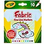 Crayola Fine Line Fabric Markers, Assorted, 10/Box, 3 Boxes (BIN588626-3)~#|#~sp132957895_sc7