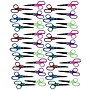CLI 5" Stainless Steel Kid's Scissors, Pointed Tip, Assorted Colors, 36/Pack (CHL77505-36)~#|#~sp132958093_sc7