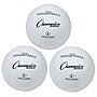 Champion Sports Rubber Volleyball, White, 3/Bundle (CHSVR4-3)~#|#~sp132958231_sc7