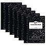 Pacon Composition Notebooks, 9.75" x 7.5", Wide Ruled, 100 Sheets, Black, 6/Bundle (PACMMK37101-6)~#|#~sp132959411_sc7