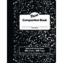 Pacon Composition Notebooks, 9.75" x 7.5", Wide Ruled, 100 Sheets, Black, 6/Bundle (PACMMK37101-6)~#|#~sp132959412_sc7