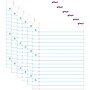 Trend Enterprises Notebook Paper Wipe-Off Chart Laminated Paper Dry-Erase Whiteboard, 17" x 22", 6/Bundle (T-27308-6)~#|#~sp132959970_sc7