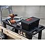 Luxor 2-Shelf Polyethylene Mobile Utility Cart with Swivel Wheels, Black (EC21-NDUST-B)~#|#~sp133417446_sc7