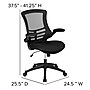 Flash Furniture Regent Manor 48"W Rectangular Adjustable Standing Electric Desk with Office Chair, Black (BNBLX5STDBK)~#|#~sp133534935_sc7