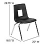 Flash Furniture Emmy 60" Round Activity Table Set, Height Adjustable, Gray/Black (XUG16CHA60HCGTA)~#|#~sp133534977_sc7