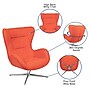 Flash Furniture Fabric Swivel Wing Chair, Orange (ZBWINGORGFAB)~#|#~sp133535298_sc7