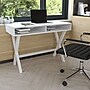 Flash Furniture 42" Home Office Writing Computer Desk with Open Storage Compartments, White (GCMBLK61WH)~#|#~sp133535337_sc7