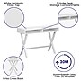 Flash Furniture 42" Home Office Writing Computer Desk with Open Storage Compartments, White (GCMBLK61WH)~#|#~sp133535342_sc7