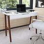 Flash Furniture 42" Home Office Writing Computer Desk with Drawer, White (GCMBLK60WHWAL)~#|#~sp133535380_sc7