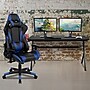 Flash Furniture 55" Gaming Desk with Blue/Black Reclining Gaming Chair Set, Black (BLNX20D1904LBL)~#|#~sp133535902_sc7