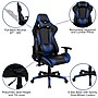 Flash Furniture 55" Gaming Desk with Blue/Black Reclining Gaming Chair Set, Black (BLNX20D1904LBL)~#|#~sp133535904_sc7