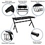 Flash Furniture 55" Gaming Desk with Blue/Black Reclining Gaming Chair Set, Black (BLNX20D1904LBL)~#|#~sp133535905_sc7