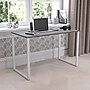 Flash Furniture 47" Tiverton Industrial Modern Commercial Grade Office Computer Desk, Gray (GCGF156W12GRY)~#|#~sp133536213_sc7