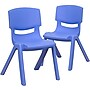 Flash Furniture Whitney Plastic Student Stackable Chair, Blue, 2 Pack (2YUYCX002BLUE)~#|#~sp133536398_sc7