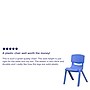 Flash Furniture Whitney Plastic Student Stackable Chair, Blue, 2 Pack (2YUYCX002BLUE)~#|#~sp133536415_sc7