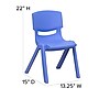 Flash Furniture Whitney Plastic Student Stackable Chair, Blue, 2 Pack (2YUYCX002BLUE)~#|#~sp133536420_sc7
